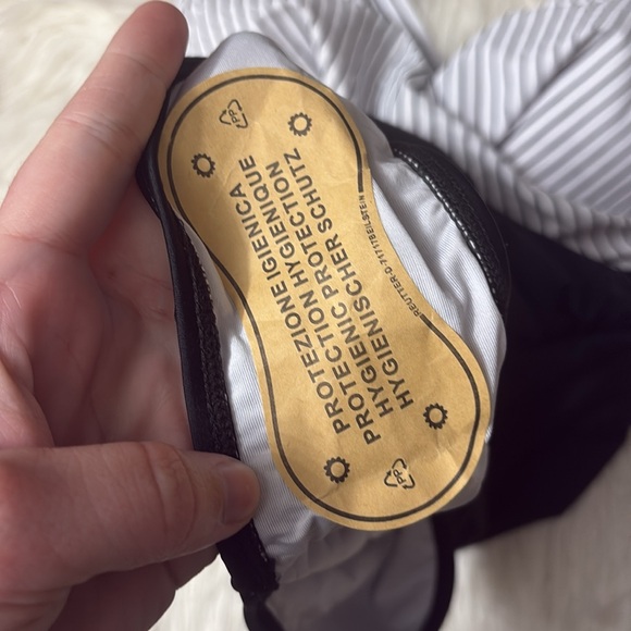 NWT Eomenie One Piece Black And White Tummy Control Wrap Tie Back Size L - Picture 7 of 12